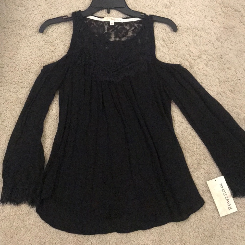 Brand New Rewind cold shoulder shirt